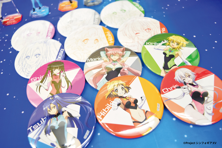 福くじ　戦姫絶唱シンフォギアVX　A賞B2マルチクロス　C賞アクリルスタンド　D賞マイクロファイバータオル