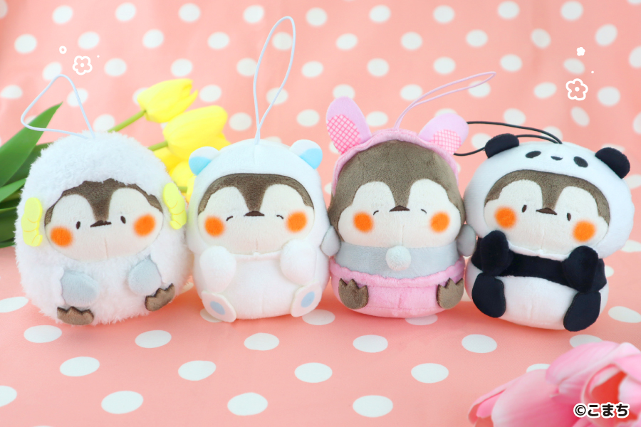 SNSで大人気！『もふもちどうぶつ』が、マスコットぬいぐるみに