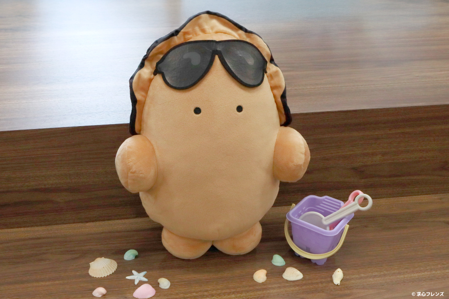 大人気ぬいぐるみ作家『求心フレンズ』の 焼牡蠣がBIGぬいぐるみ