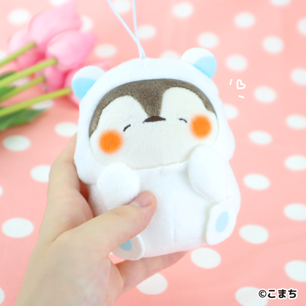 SNSで大人気！『もふもちどうぶつ』が、マスコットぬいぐるみに
